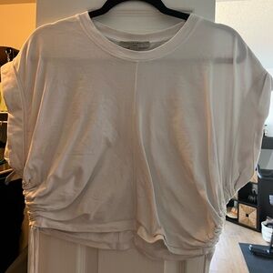 All Saints White crop Top